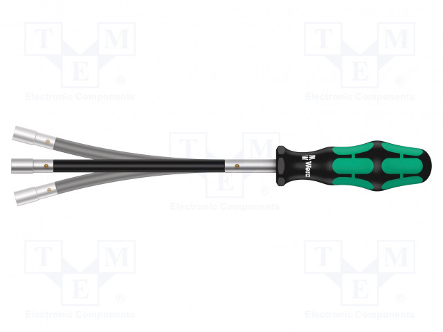 RUUVIMEISSELI - 6-KULMA HYLSYT - JOUSTAVALLA VARRELLA - Ruuvimeisselit ja sarjat - WERA.05028152001 - 1