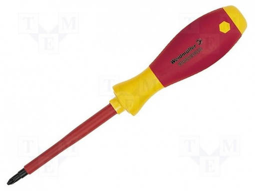 RUUVIMEISSELI - ERISTETTY - PHILLIPS - PH1 - TERÄN PIT: 80MM - 1KVAC - Ruuvimeisselit ja sarjat - WDM-SDIKPH1 - 1