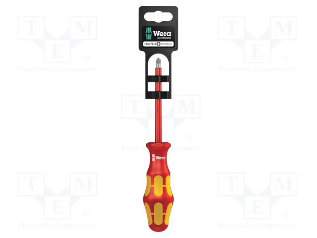 SCREWDRIVER: INSULATED - PLUSMINUS PZ-TYPE - PZ2/SL - 1KVAC - Ruuvimeisselit ja sarjat - WERA.05100022001 - 1