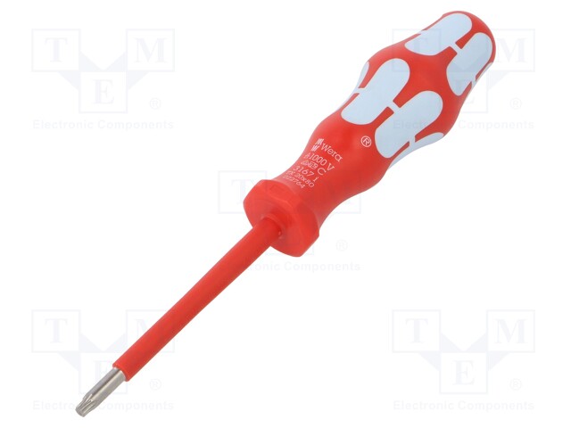 SCREWDRIVER: INSULATED - TORX® - TX20 - BLADE LENGTH: 80MM - Ruuvimeisselit ja sarjat - WERA.05022764001 - 1
