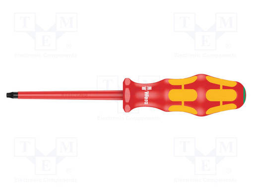 SCREWDRIVER: INSULATED - TORX® - TX27 - BLADE LENGTH: 100MM - 1KVAC - Ruuvimeisselit ja sarjat - WERA.05006177001 - 1