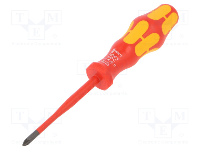 SCREWDRIVER: INSULATED - SLIM - PLUSMINUS PZ-TYPE - PZ1/SL - 1KVAC - Ruuvimeisselit ja sarjat - WERA.05006465001 - 1