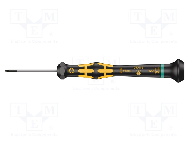 SCREWDRIVER: PRECISION - TORX® - TX03 - 137MM - ESD - Ruuvimeisselit ja sarjat - WERA.05030159001 - 1