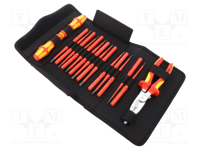 SARJA: ERISTETYT PIHDIT, RUUVIMEISSELIT - 1KV - KOTELO - 17KPL - Työkalulaukut ja säilytyslokerot - WERA.05136027001 - 1