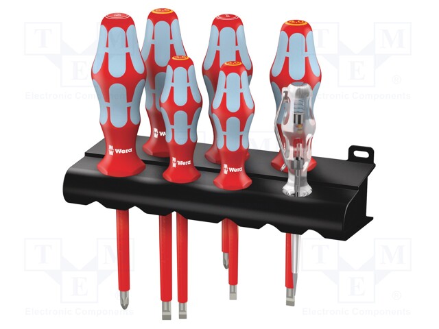 SCREWDRIVER: INSULATED-SET - INSULATED - PHILLIPS,SLOT - 1KVAC - Ruuvimeisselit ja sarjat - WERA.05022728001 - 1
