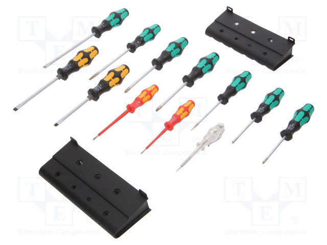 SCREWDRIVER: UNIVERSAL-SET - PHILLIPS,POZIDRIV®,SLOT - 12PCS. - Ruuvimeisselit ja sarjat - WERA.05051010001 - 1