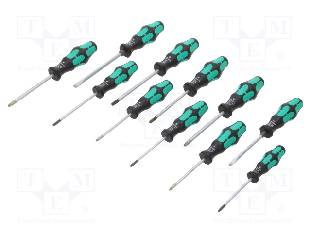 SCREWDRIVER: UNIVERSAL-SET - PHILLIPS,POZIDRIV®,SLOT,TORX® - BAG - Ruuvimeisselit ja sarjat - WERA.05004313001 - 1