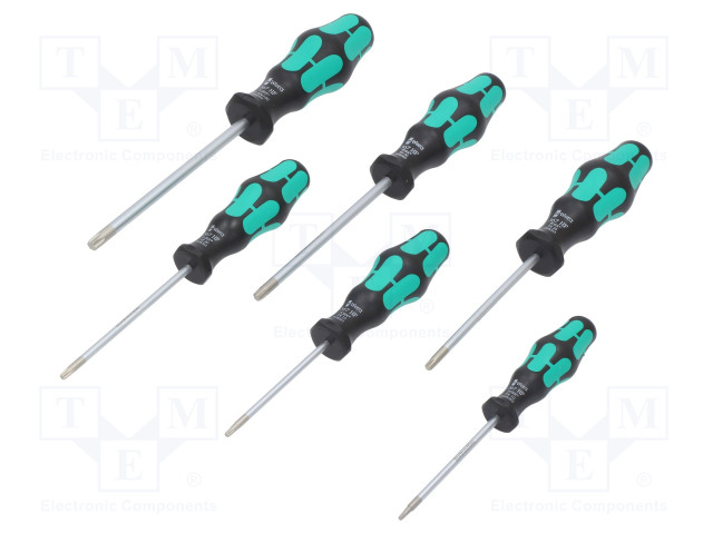 SCREWDRIVER: UNIVERSAL-SET - TORX® - KRAFTFORM-300 - 6PCS. - Ruuvimeisselit ja sarjat - WERA.05028059001 - 1