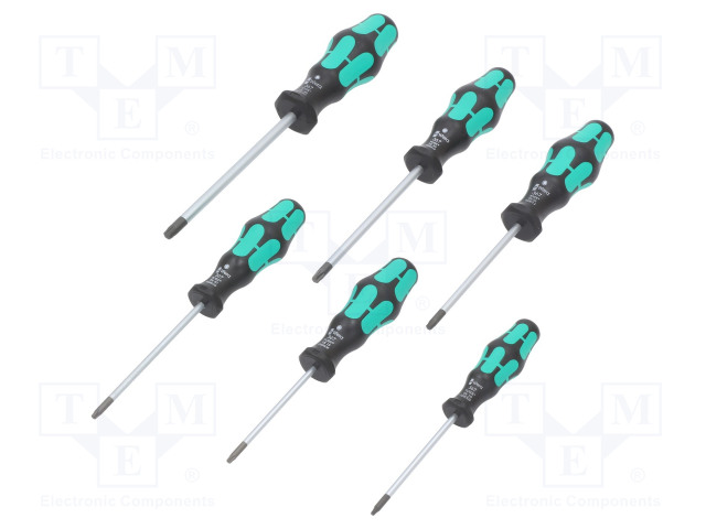 SCREWDRIVER: UNIVERSAL-SET - TORX® - KRAFTFORM-300 - 6PCS. - Ruuvimeisselit ja sarjat - WERA.05028062001 - 1