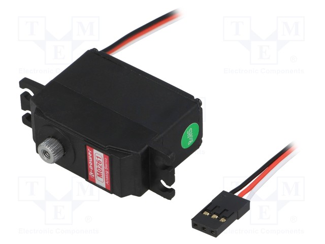 SERVOMOOTTORI - 4,8÷6VDC - MINI - ANALOGINEN - METALLI - Servomekanismit - KP-M0261 - 1