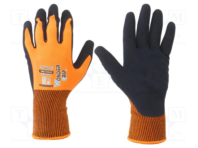 SUOJAKÄSINEET - KOKO: 11,XXL - ORANSSI - POLYESTERI - COMFORT - Suojakäsineet - WG-310HO-XXL11 - 1
