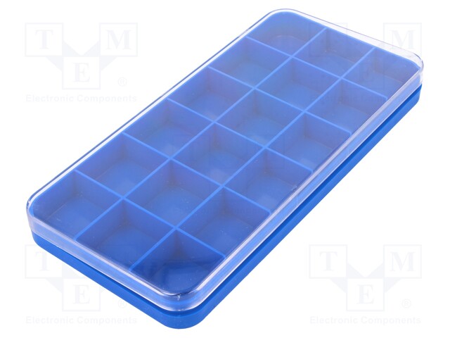 SÄILIÖ: KOLLEKTIIVI - OSIOT - SININEN,LÄPINÄKYVÄ - 211X110X20MM - Säiliöt ja rasiat - V9-14-2-1-8-1 - 1