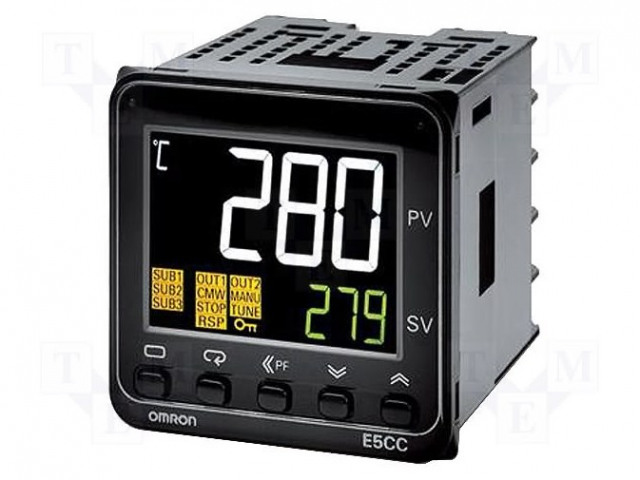 LÄMPÖTILA - -1999÷9999 - SSR - IN 2: 2 TAPAHTUMATULOA - PANEELIASENNETTAVA - Säädinmoduulit - E5CC-QX3D5M-001 - 1