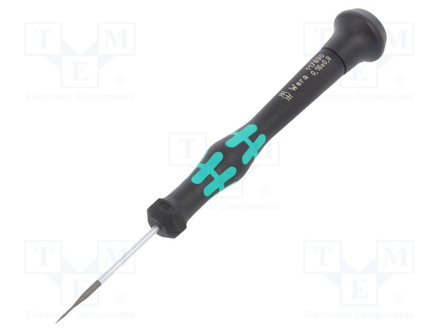 SCREWDRIVER: PRECISION - SLOT - 0.8X0.16MM - BLADE LENGTH: 40MM - Ruuvimeisselit ja sarjat - WERA.05117990001 - 1
