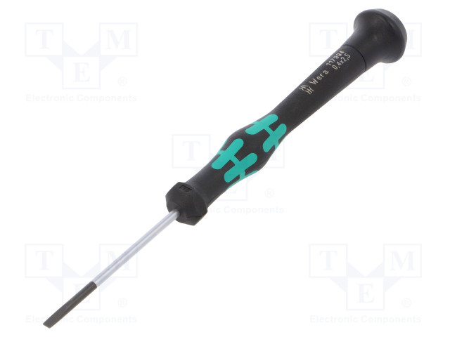 SCREWDRIVER: PRECISION - SLOT - 2.5X0.4MM - BLADE LENGTH: 50MM - Ruuvimeisselit ja sarjat - WERA.05117994001 - 1