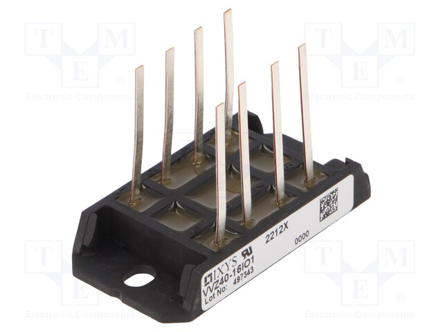 TASASUUNTAUSSILTA: PUOLIOHJATTU - URMAX: 1,6KV - IF: 45A - IFSM: 320A - Tasasuuntaussillat - VVZ40-16IO1 - 1