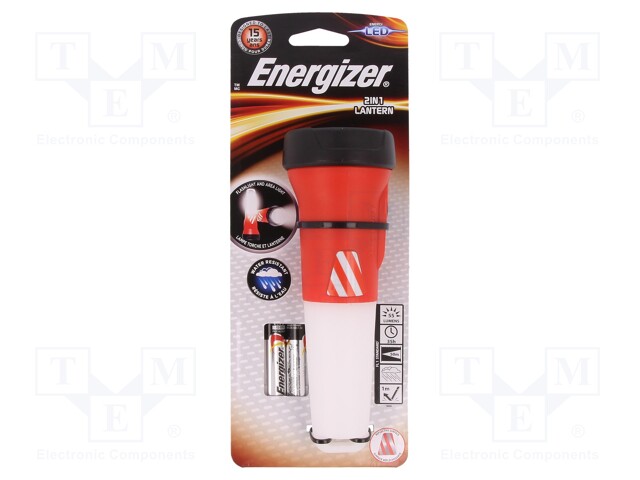TASKULAMPPU: LED - 55LM - 35H - PUNAINEN - Taskulamput ja otsalamput - LANTERN2IN1 - 1
