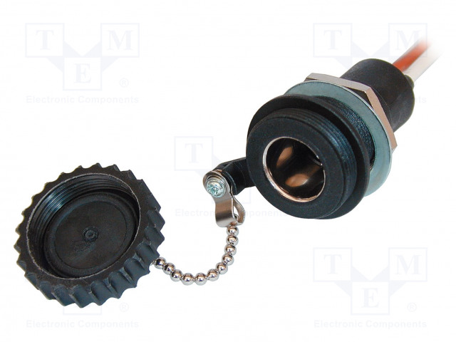 TUPAKANSYTYTIN-PISTORASIA - VIRTALÄHT.JÄNN: 12÷24VDC - 16A - MUSTA - Autopistokelaturit ja virtalähteet - PROCAR-52005001 - 1