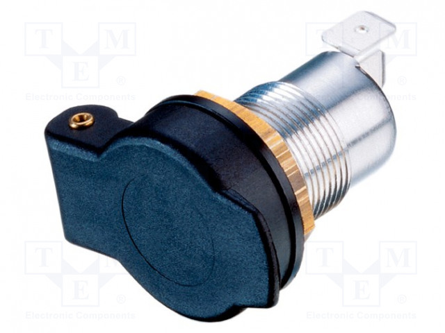 TUPAKANSYTYTIN-PISTORASIA - VIRTALÄHT.JÄNN: 12÷24VDC - 16A - MUSTA - Autopistokelaturit ja virtalähteet - PROCAR-53114321 - 1