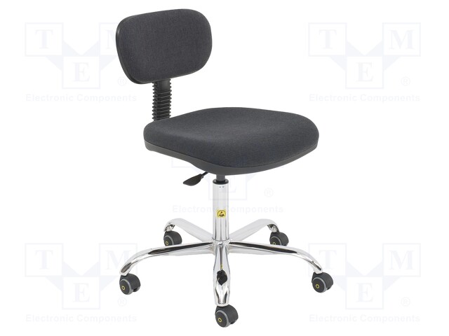TYÖTUOLI - ESD - NOJAN MIT: 440X460MM - NOJAN MIT: 220X370MM - 480÷610MM - ESD tuolit ja jakkarat - ESD-CHAIR01 - 1