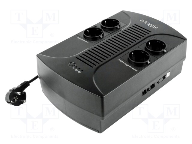 UPS VIRTALÄHDE - JATKOJOHDOLLA - 390W - 650VA - 230V - SCHUKO X4 - 12H - UPS ja tietokeneen virtalähteet - EG-UPS-001 - 1