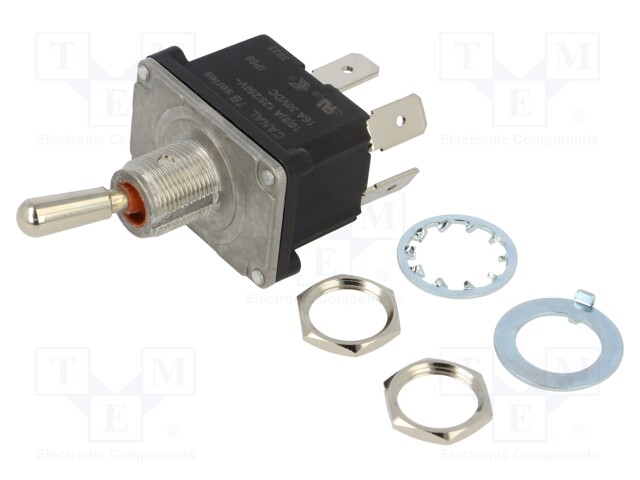 VIPUKYTKIN - ASENNOT: 2 - DPST - OFF-ON - 16A/250VAC - 16A/30VDC - TB - IP68 - Vipukytkimet - TB4-AB12-1 - 1