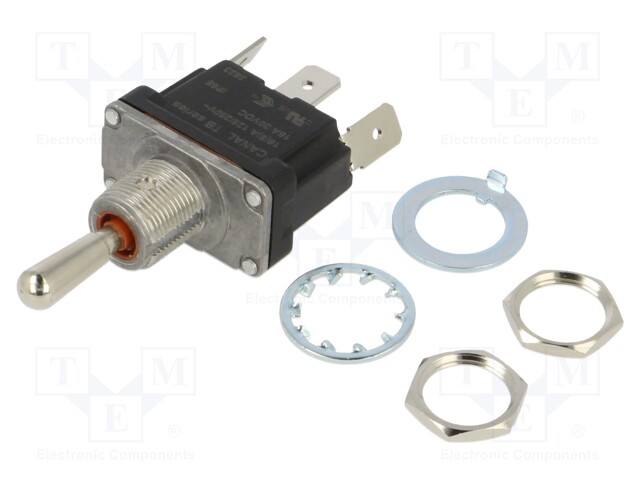 VIPUKYTKIN - ASENNOT: 3 - SP3T - ON-OFF-ON - 16A/250VAC - 16A/30VDC - TB - IP68 - Vipukytkimet - TB1-AB11-1 - 1