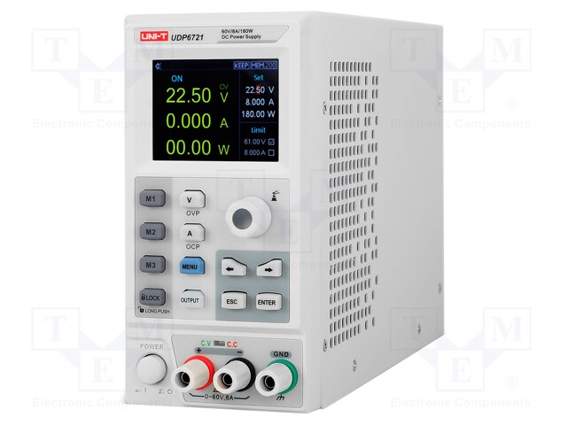 LABORATORY POWER SUPPLY: PROGRAMMABLE - SINGLE-CHANNEL - 0÷60VDC - Laboratorioteholähteet - UDP6721 - 1