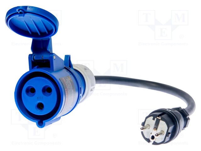 YKSIVAIHEISTEN PISTORASIOIDEN ADAPTERI - 32A - EU LIITIN - 265V - Laboratorioliittimet - muut - WAADAPAT32F1 - 1