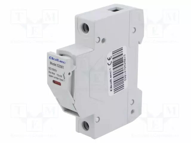 RASIA - 10X38MM - DIN-KISKOLLE - 20A - NAVAT: 1 - 1KVDC - Sulakepitimet - 52581 - 1