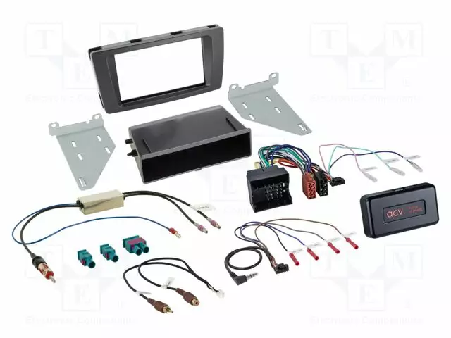 RATTIOHJAIN ADAPTERI- ŠKODA - MUSTA - VERSIO: 2 DIN - Adapterijohdot - 611340-08-1 - 1