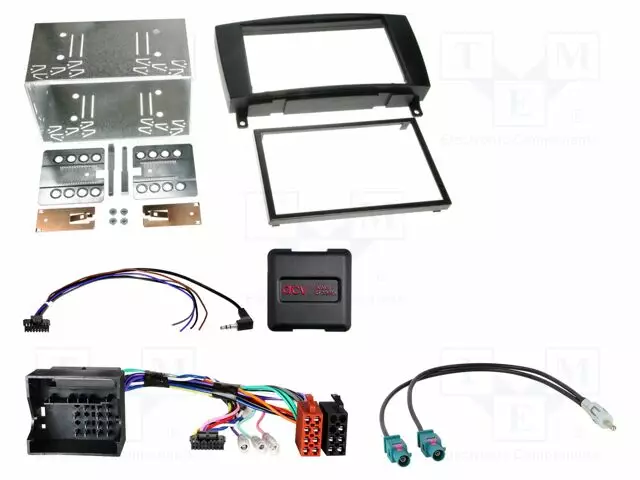 RATTIOHJAIN ADAPTERI- MERCEDES - MUSTA - VERSIO: 2 DIN - Adapterijohdot - 621190-23-1 - 1