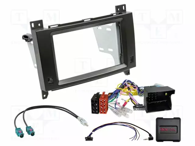 RATTIOHJAIN ADAPTERI- MERCEDES - MUSTA - VERSIO: 2 DIN - Adapterijohdot - 621190-37-1 - 1