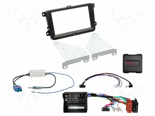 RATTIOHJAIN ADAPTERI- SEAT,VW - MUSTA - VERSIO: 2 DIN - Adapterijohdot - 621320-30-1 - 1