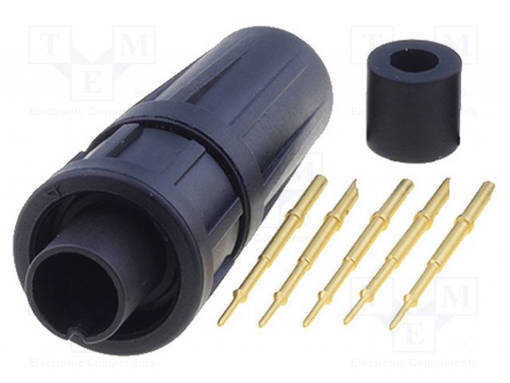UROSLIITIN - 3A - 125V - PIN: 5 - EN2 - JUOTETTAVA - SWITCHCRAFT liittimet - EN2C5M26G1 - 1
