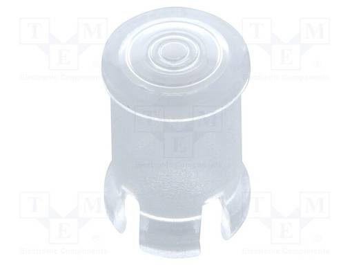 LED-LINSSI - PYÖREÄ - POLYKARBONAATTI - LÄPINÄKYVÄ - 5MM - UL94V-2 - Linssit LEDeille - FIX-LC5-1 - 1