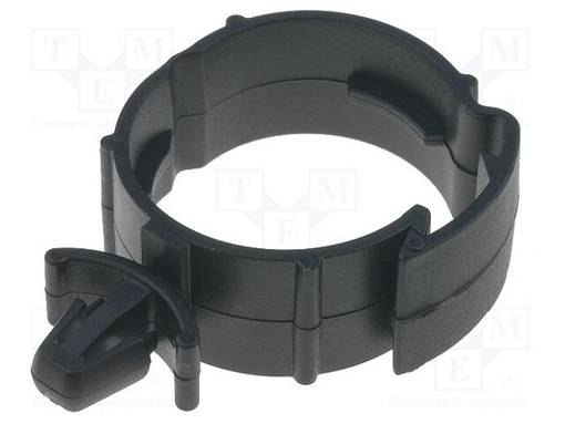 KIINNITYSPIDIN - POLYAMIDI - MUSTA - UL94V-2 - A: 29MM - B: 42,5MM - Punosten lisätarvikkeet - RI-SHR-C1 - 1