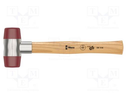 HAMMER - 340MM - W: 117MM - 51MM - URETHANE - WOOD - Vasarat ja kirveet - WERA.05000530001 - 1
