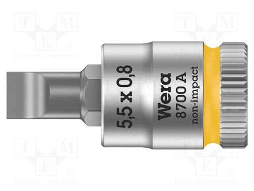 HYLSY - HYLSY-LITTEÄ - 5,5X0,8MM - 1/4" - KÄRJEN PIT: 28MM - Hylsyavaimet - WERA.05003320001 - 1