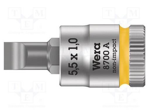 HYLSY - HYLSY-LITTEÄ - 5,5X1MM - 1/4" - KÄRJEN PIT: 28MM - Hylsyavaimet - WERA.05003321001 - 1