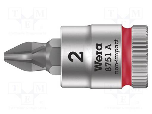 HYLSY - HYLSY-PHILLIPS - PH2 - 1/4" - 28MM - Hylsyavaimet - WERA.05003351001 - 1