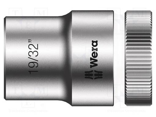 HYLSY - 6-KULMA,HYLSY-HEX 19/32" - 1/2" - 37MM - ZYKLOP - Hylsyavaimet - WERA.05003622001 - 1