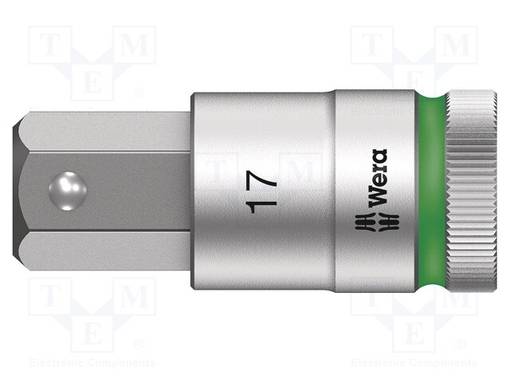 HYLSY - HEX-PLUS KUUSIOKOLOAVAIN,HYLSY-HEX 17MM - 1/2" - ZYKLOP - Hylsyavaimet - WERA.05003828001 - 1