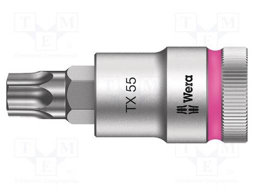 HYLSY - HYLSY-TORX® - TX55 - 1/2" - 60MM - KROMI-VANADIINITERÄS - Hylsyavaimet - WERA.05003837001 - 1