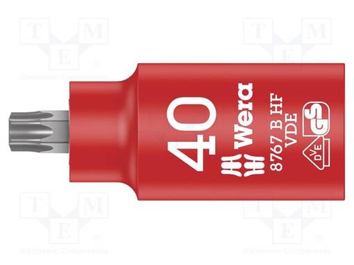 HYLSY - ERISTETTY,HYLSY-TORX® - TX40 - 3/8" - 55MM - 8767 B VDE HF - Hylsyavaimet - WERA.05004924001 - 1