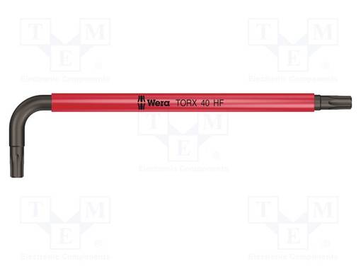 WRENCH: TORX® - TX40 - OVERALL LEN: 132MM - STEEL - Kuusiokolo- ja TORX avaimet - WERA.05024178001 - 1