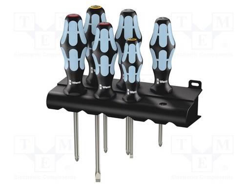 SCREWDRIVER: UNIVERSAL-SET - PHILLIPS,POZIDRIV®,SLOT - HANGER - Ruuvimeisselit ja sarjat - WERA.05032063001 - 1