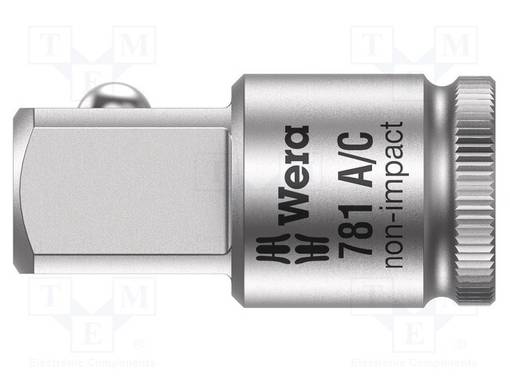 ADAPTERI - 1/2" NELIÖNMUOTOINEN,1/4" - Hylsyavaimet - WERA.05042671001 - 1