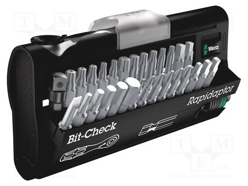 TYÖKALUSETTI: RUUVAUSKÄRJET - MUOVILAATIKKO - 1/4" - 31KPL - Ruuvauskärjet - WERA.05346293001 - 1