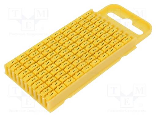 MERKIT - MERKINTÄ: 1 - 4,3÷5,3MM - POLYAMIDI - KELTAINEN - -40÷85°C - Kaapeleiden merkintä - WIC3-1-PA-YE-C1 - 1